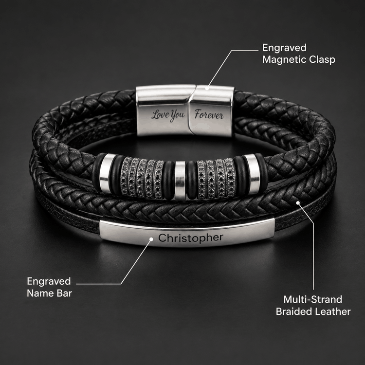 "Conectados Para Siempre" Pulsera Personalizada Para Tu Hijo