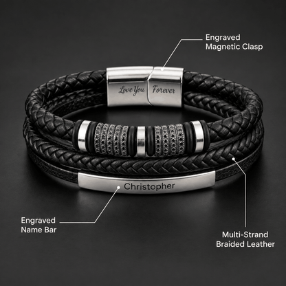 "Conectados Para Siempre" Pulsera Personalizada Para Tu Hijo