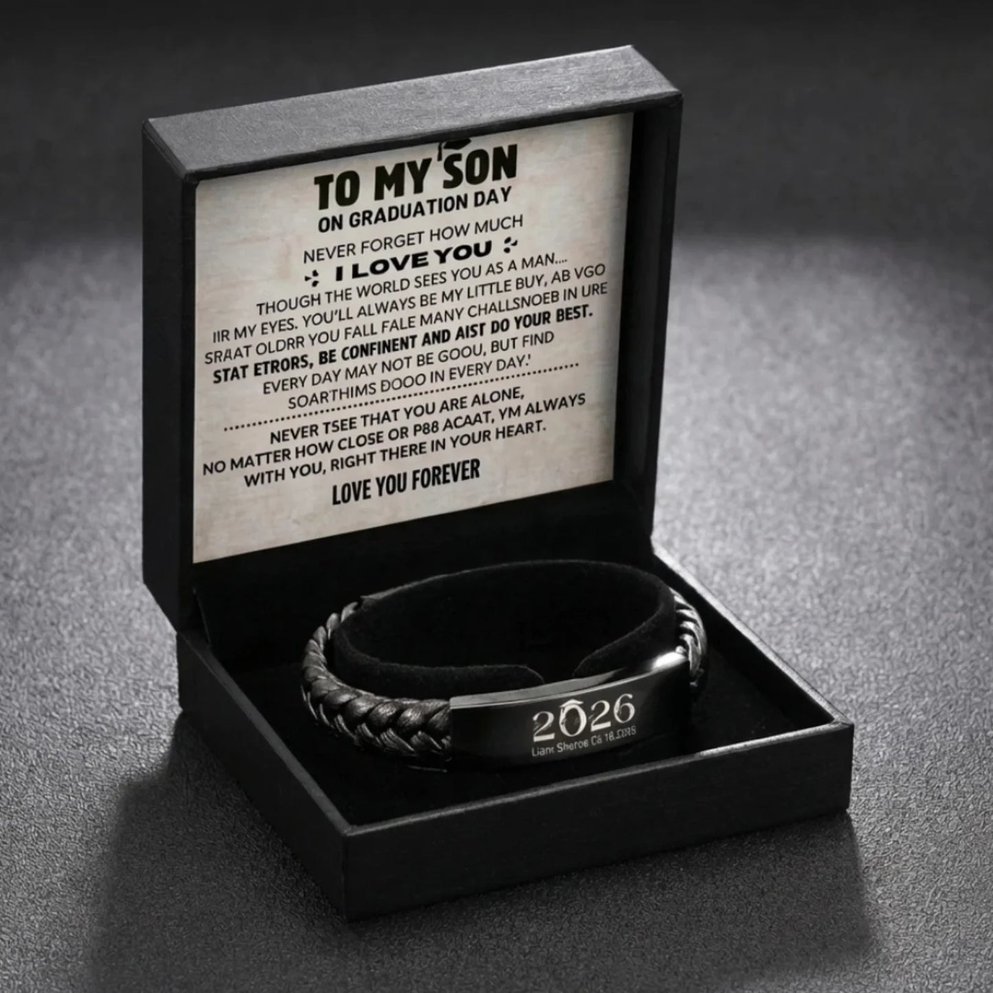 Son's Personalized Graduation Milestone Keepsake Gift Set