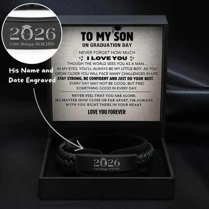 Son's Personalized Graduation Milestone Keepsake Gift Set