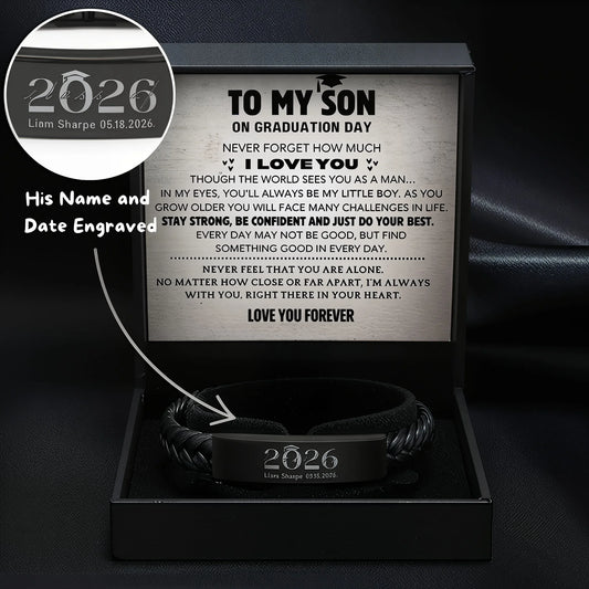 Son's Personalized Graduation Milestone Keepsake Gift Set