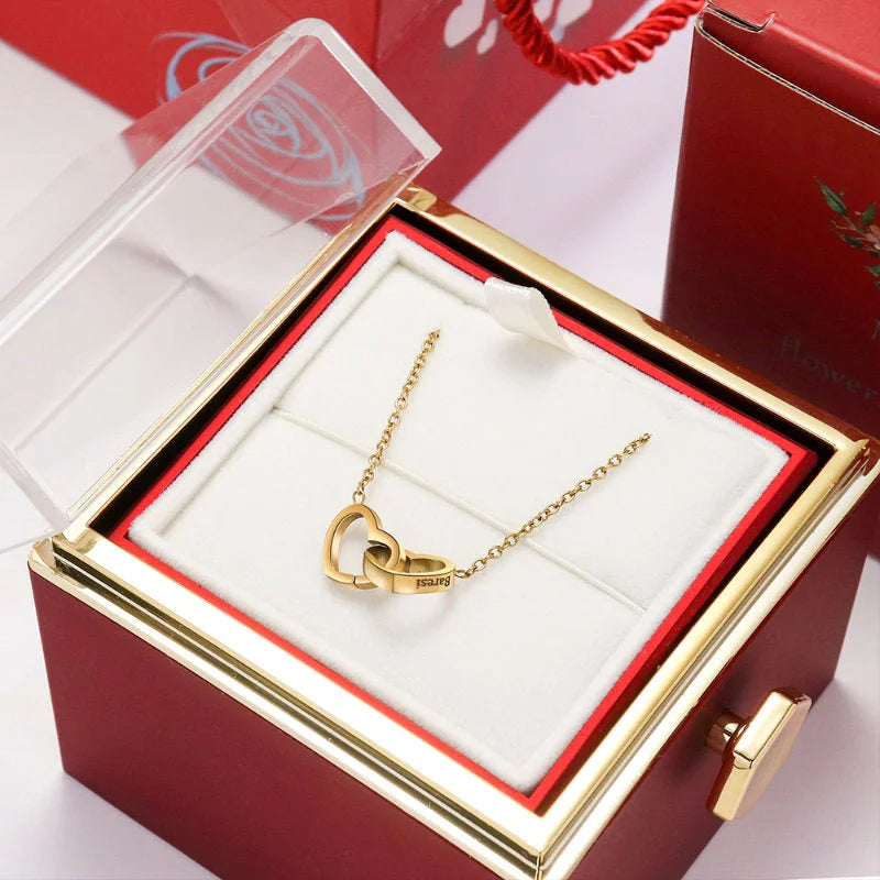 The Spin of Love Interlocking Hearts Gift Box Gift Set
