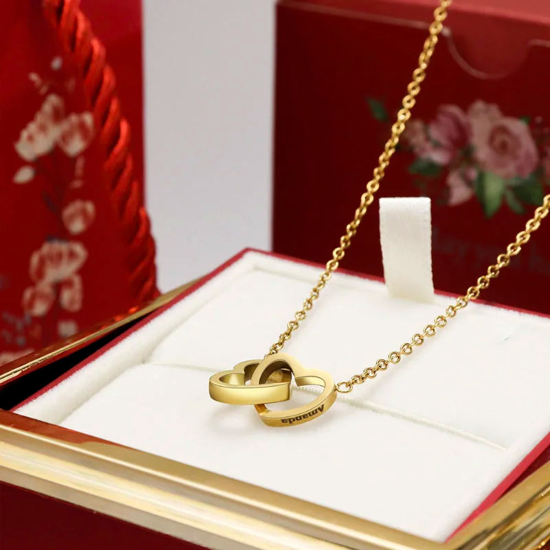 The Spin of Love Interlocking Hearts Gift Box Gift Set
