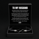 "To My Husband" - Infinity Personalized Bracelet