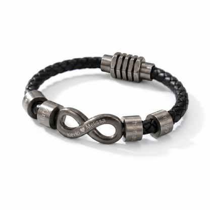 Infinity Name Bracelet - A Symbol of Strength for Him