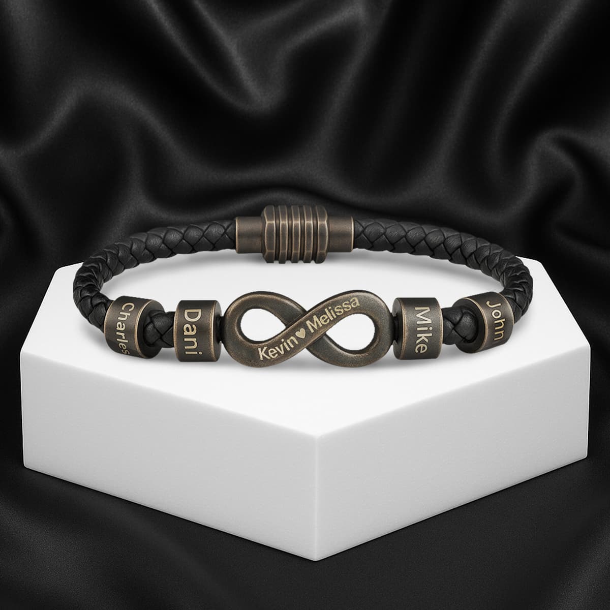 Infinity Name Bracelet - To My Husband and Father - view 4