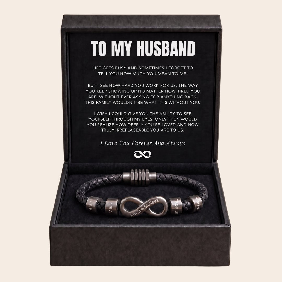 Infinity Name Bracelet - A Symbol of Strength for Him