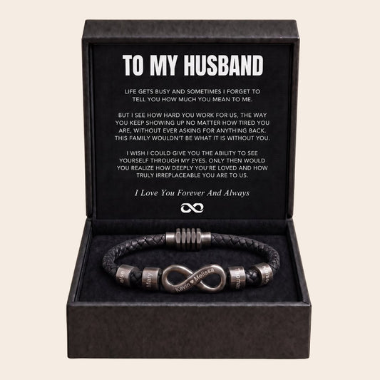 Infinity Name Bracelet - A Symbol of Strength for Him