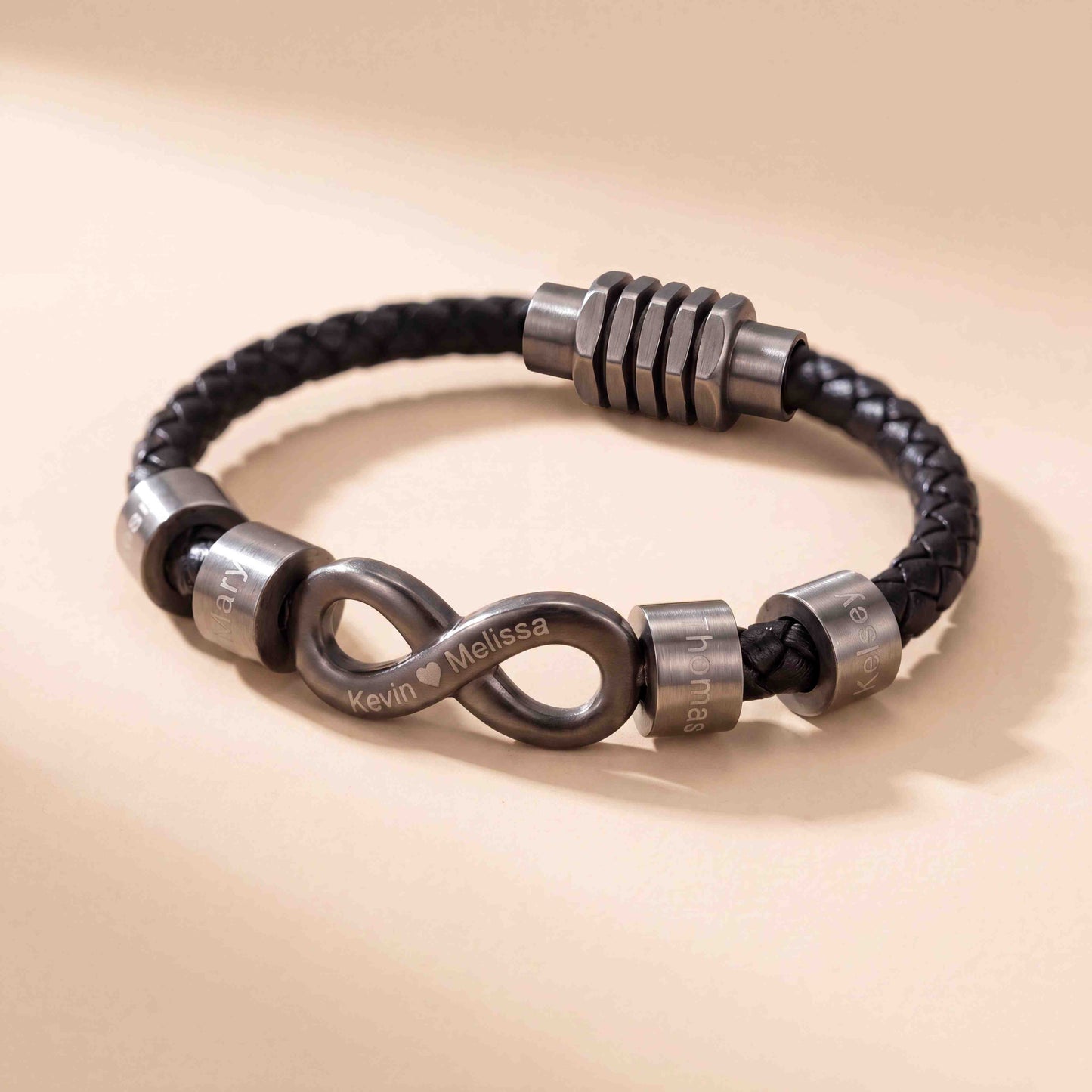 Infinity Name Bracelet - A Symbol of Strength for Him - view 3