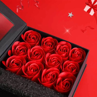 Collar con carta de amor - Set de regalo de doce rosas