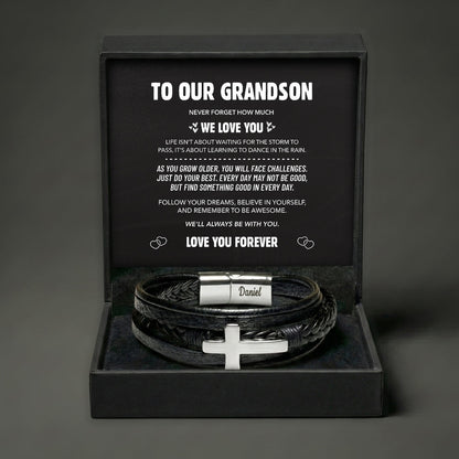 Grandson's Guardian Faith Bracelet