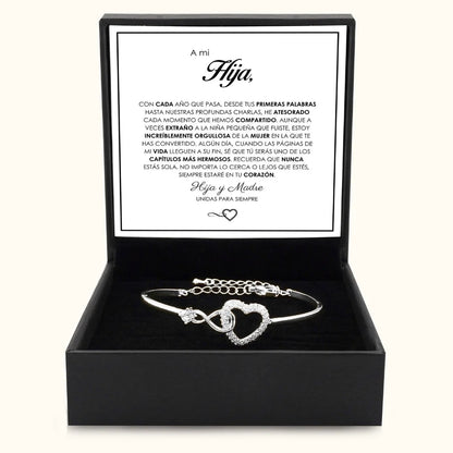 "A Mi Hija" - Pulsera Conectadas Para Siempre
