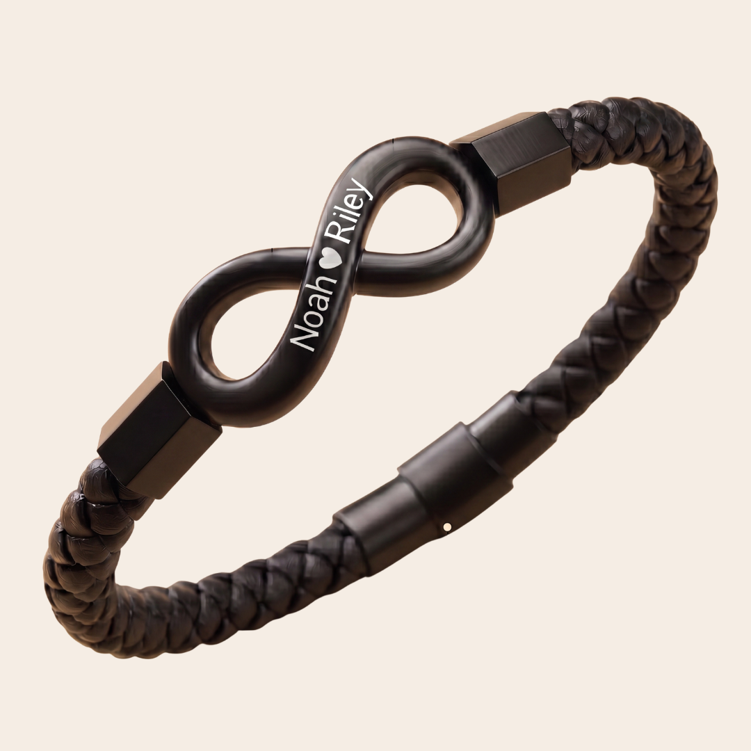 To My Man Infinity Personalized Bracelet