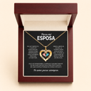 Siempre Tuya - Collar de corazón con piedra natal