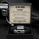 Brazalete con Nudo Infinito para Hijo - Set de Regalo y Nombre Grabado