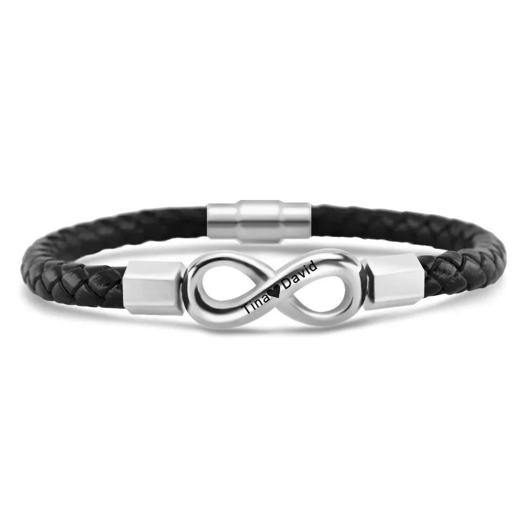 "To My Man" - Infinity Personalized Bracelet